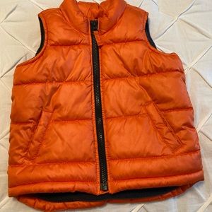 Boy’s Orange Puffer Vest